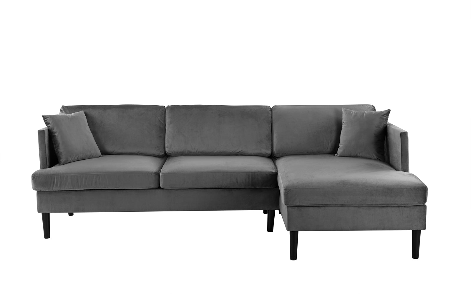 Zelda Old Hollywood Velvet Sectional Sofa