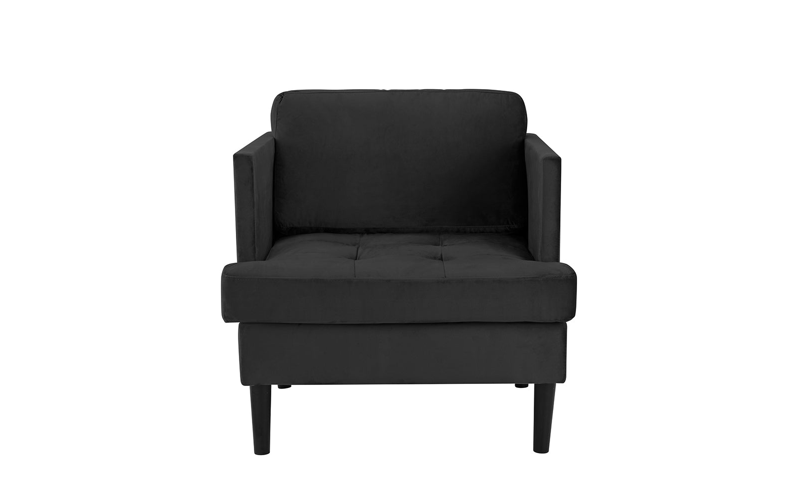 EXP294-1S-BLK Haze Mid Century Brush Microfiber Arm Chair sku EXP294-1S-BLK