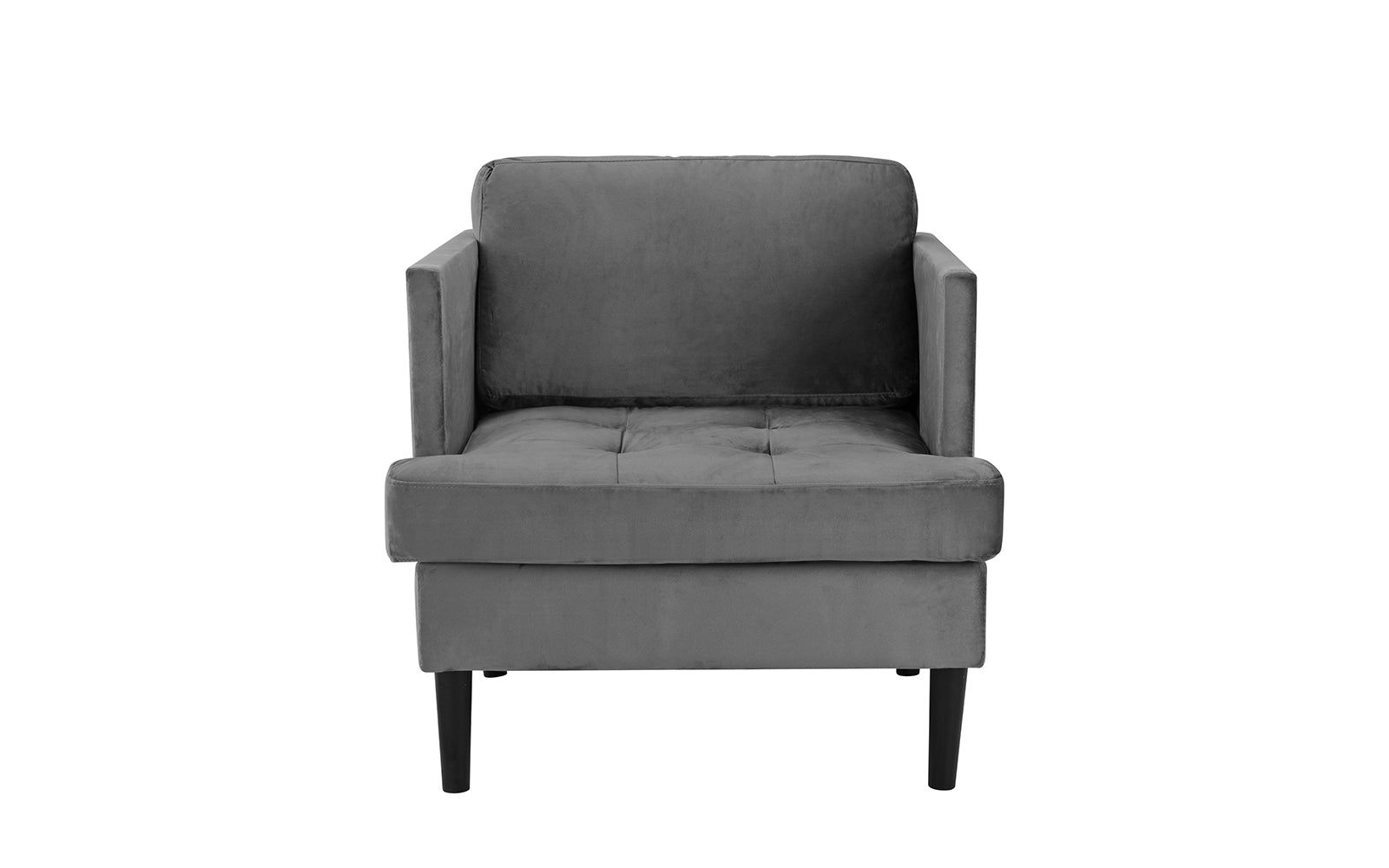 EXP294-1S-GR Haze Mid Century Brush Microfiber Arm Chair sku EXP294-1S-GR