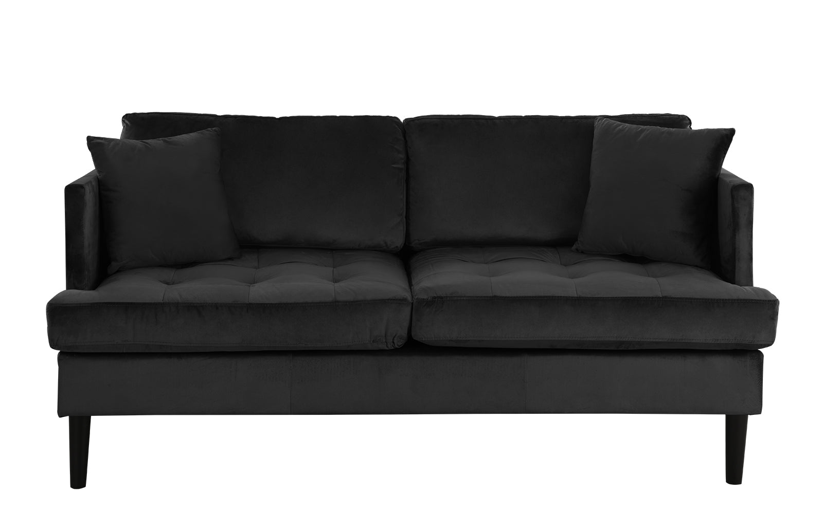 Greta Old Hollywood Velvet Tufted Loveseat