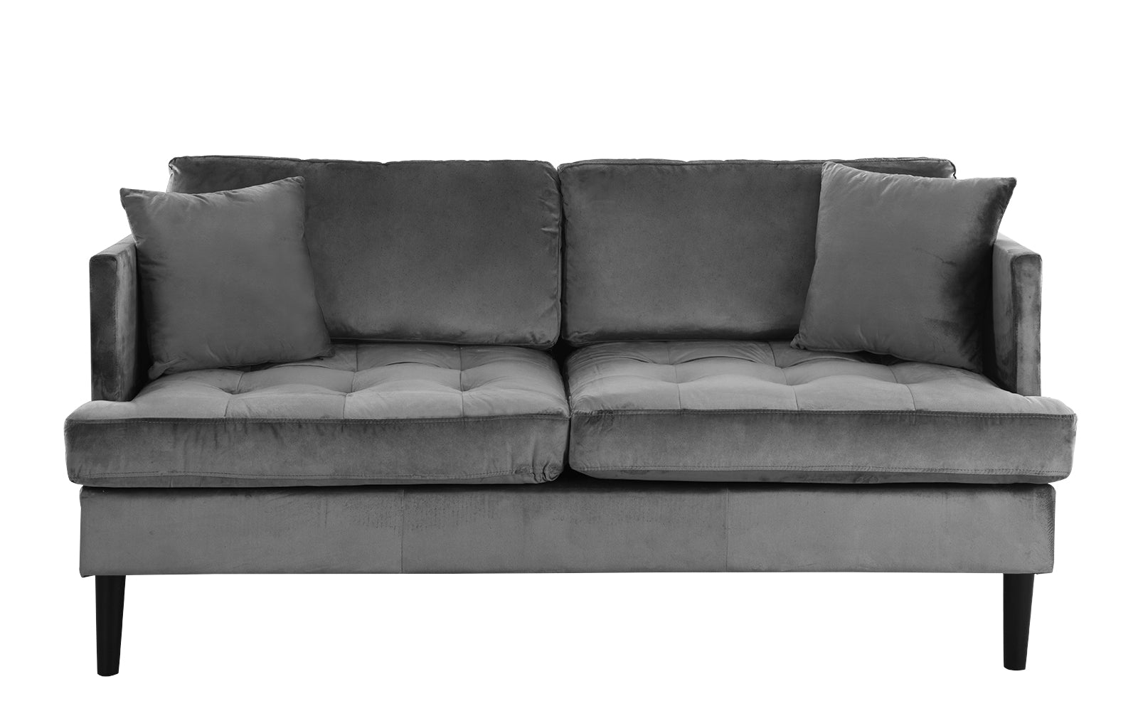 Greta Old Hollywood Velvet Tufted Loveseat