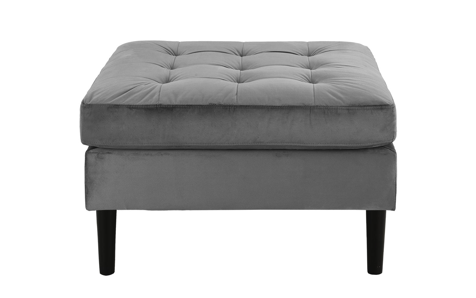 Greta Old Hollywood Velvet Tufted Ottoman