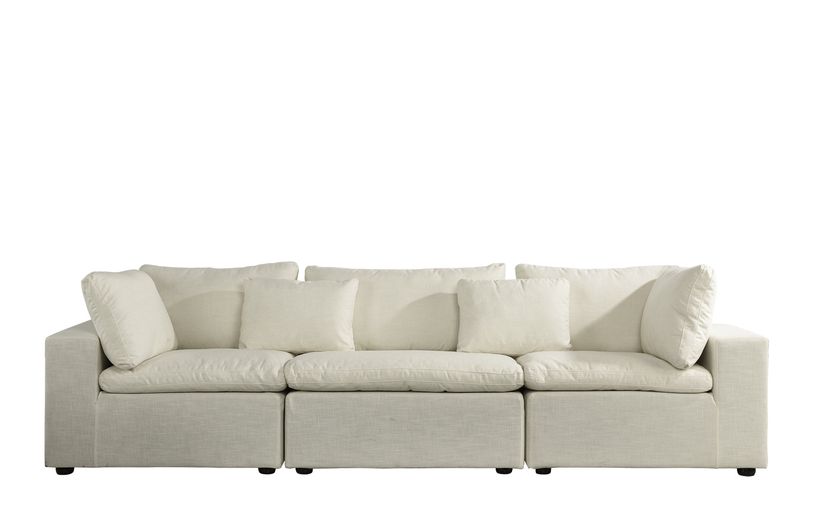 Alvina Contemporary Linen Lounge Sofa