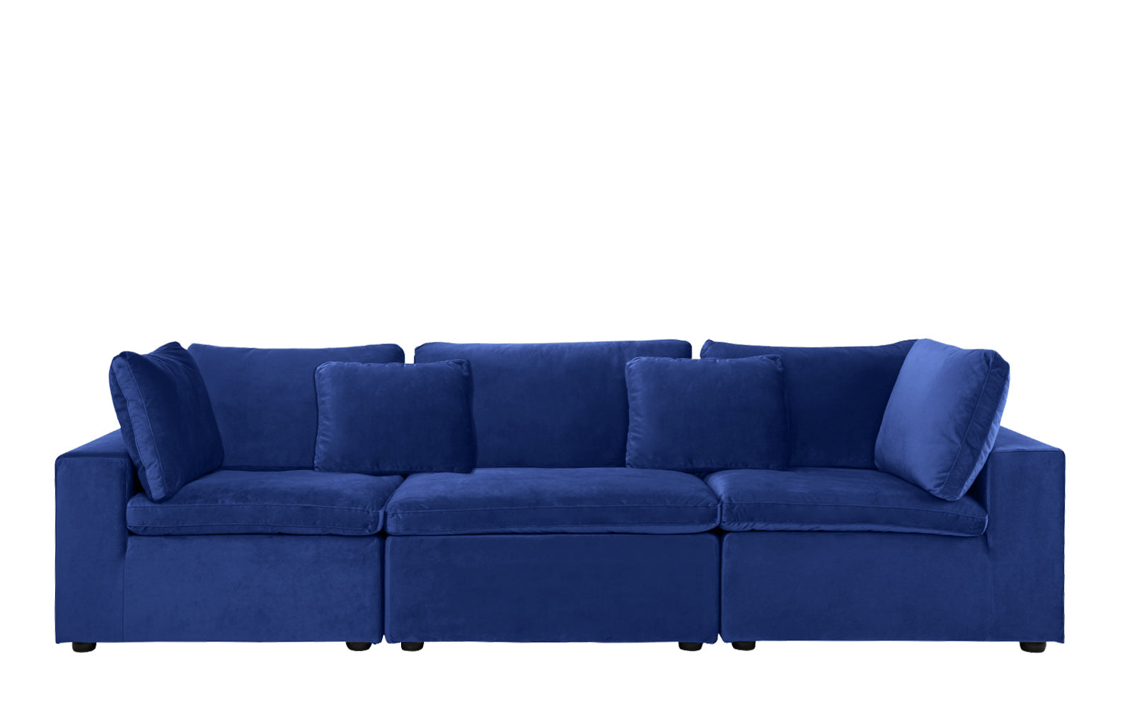 Alvina Contemporary Velvet Lounge Sofa