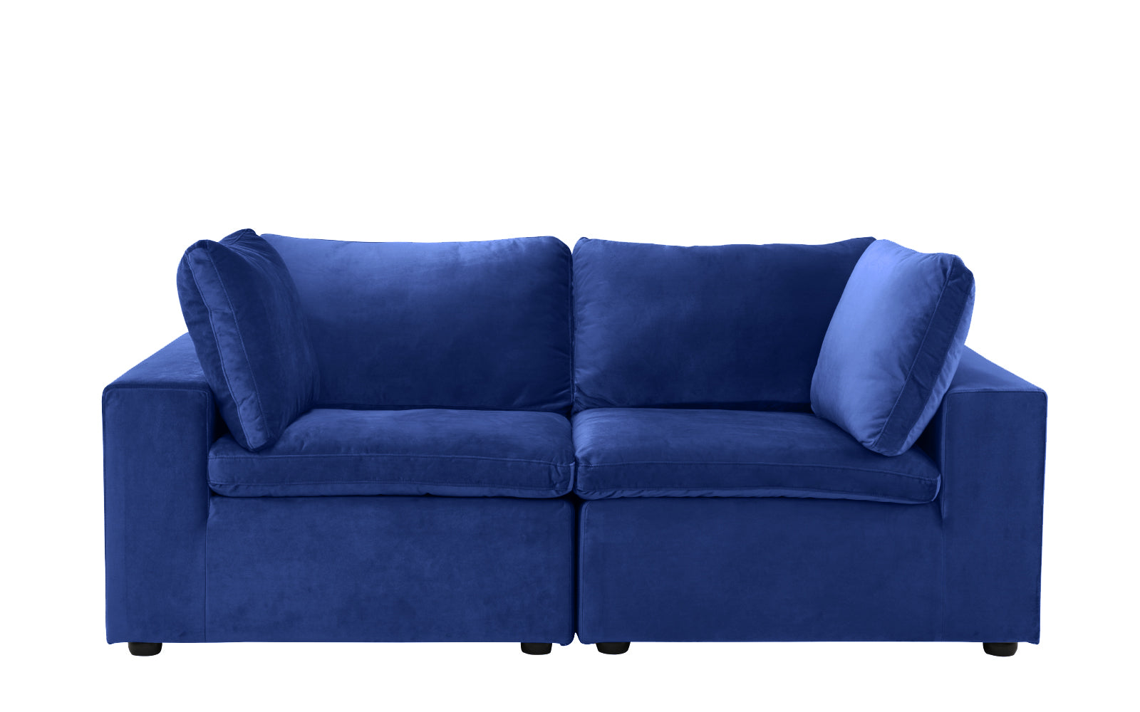 Vantine Nautical Velvet Loveseat