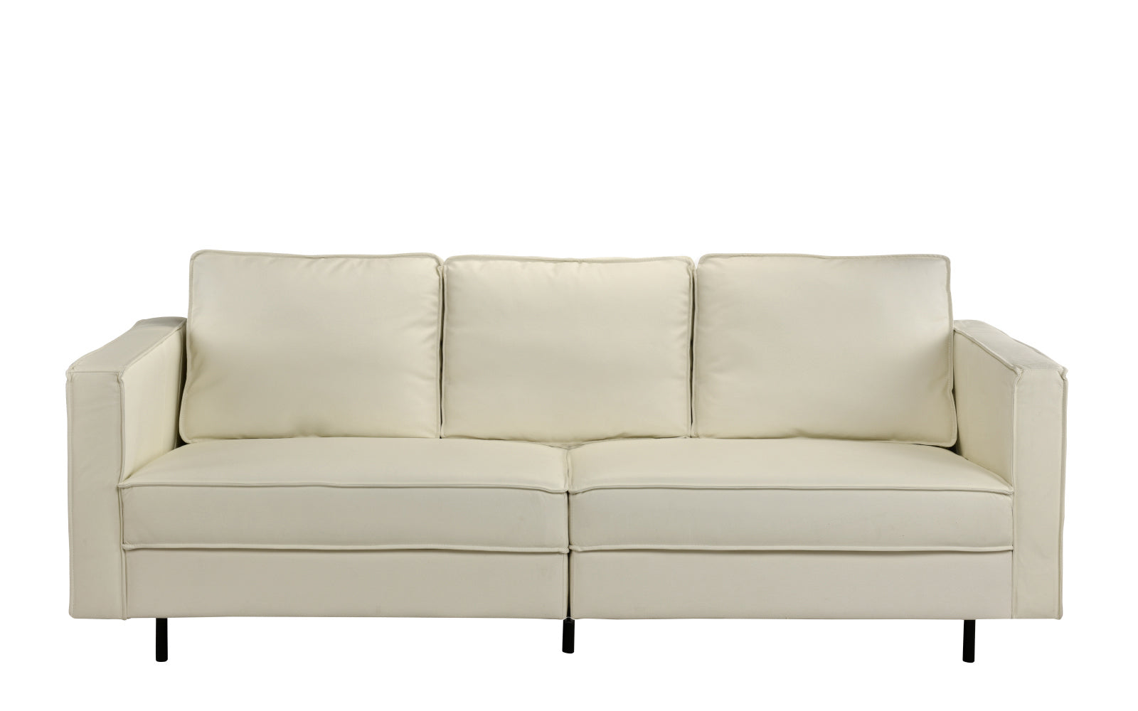 Bonte California Original Mid Century Modern Leather Match Sofa