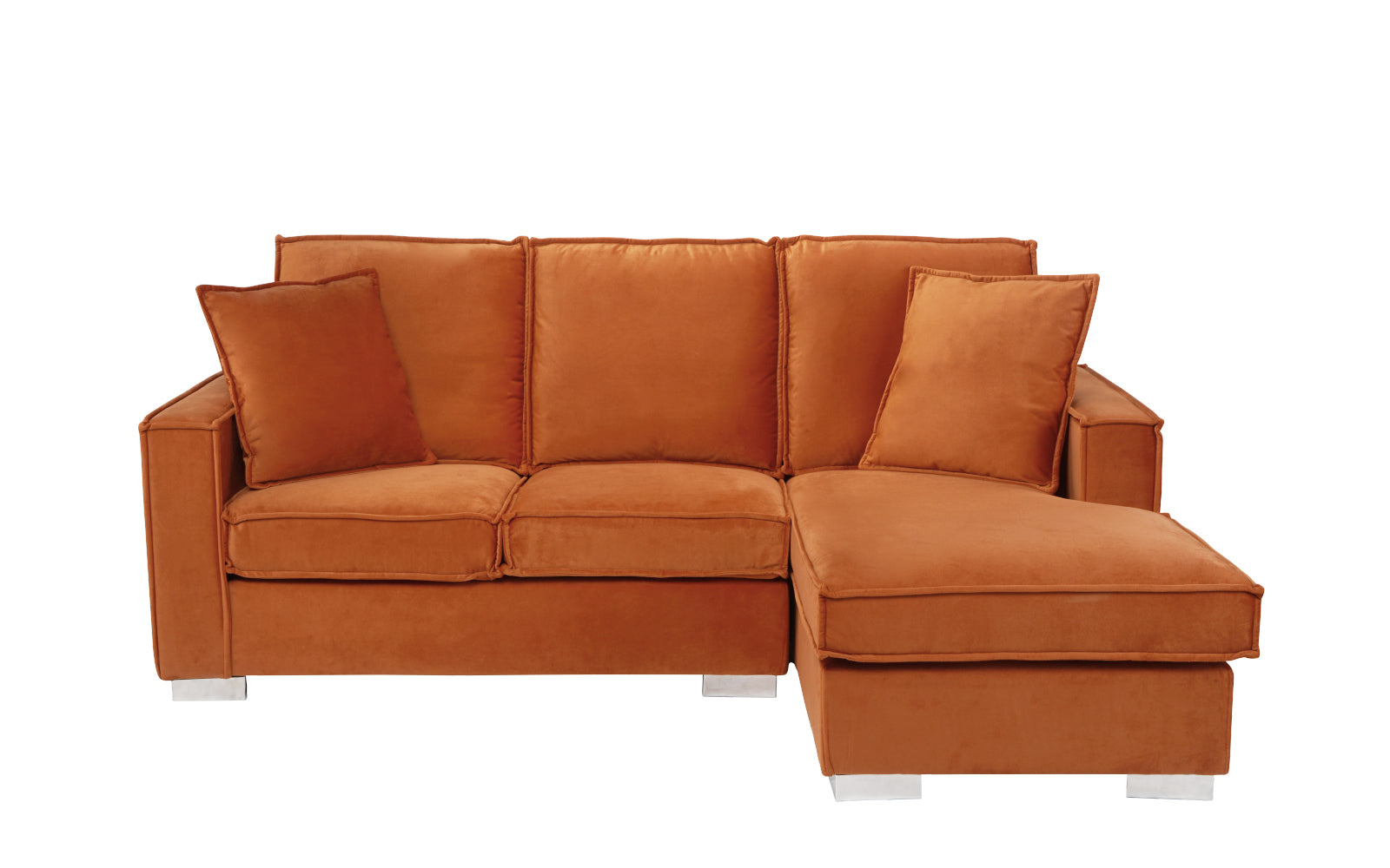 Camila Contemporary Velvet Space-Saving Sectional