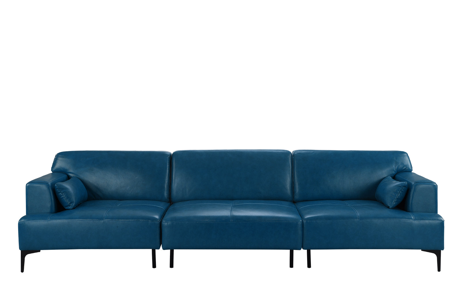 EXP339-BLU Jayne XL Oversized Mid Century Leather Match Sofa sku EXP339-BLU