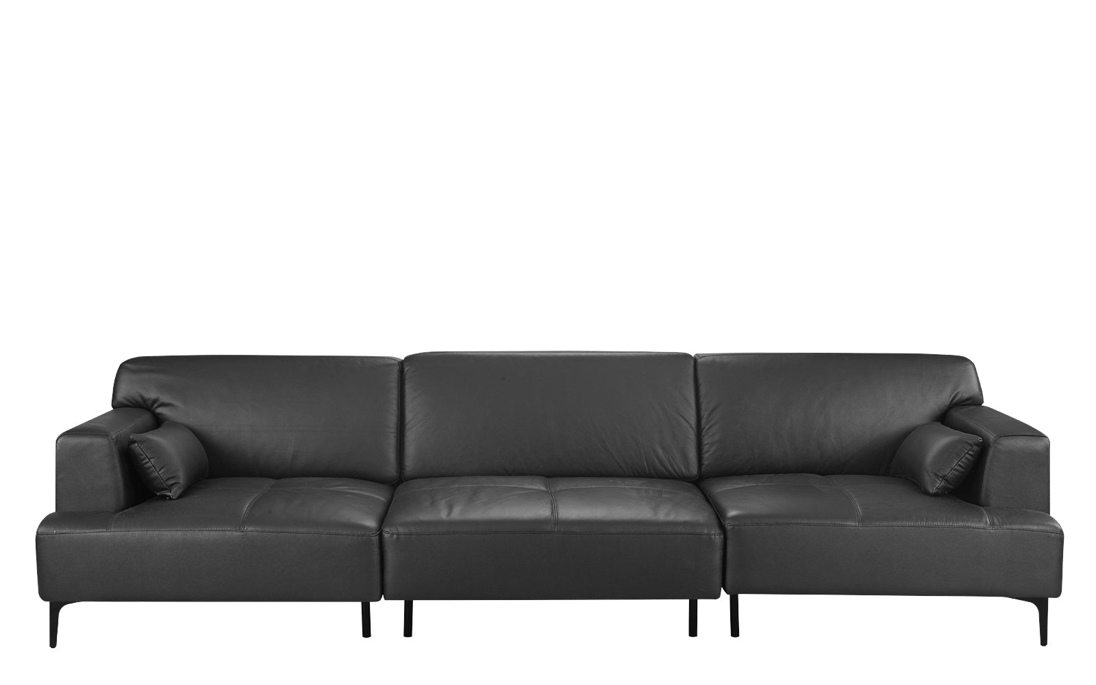 jayne xl oversized mid century leather match sofa