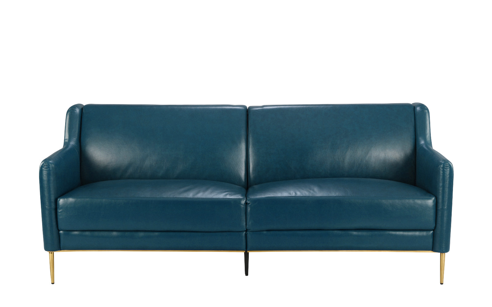 Cosmo MidCentury Living Room Sofa in Leather Match