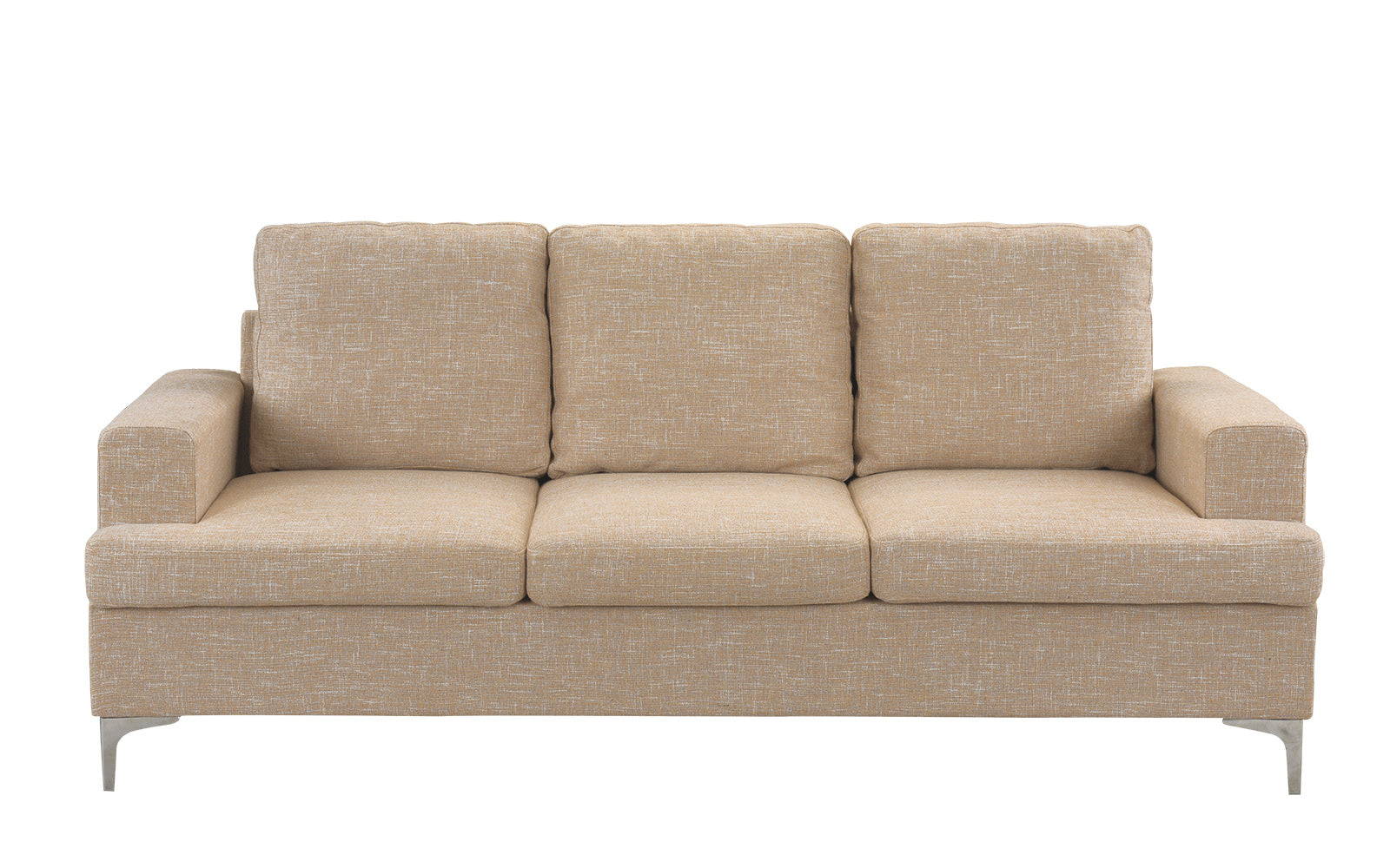 Delos Mid-Century Small Space Linen Sofa
