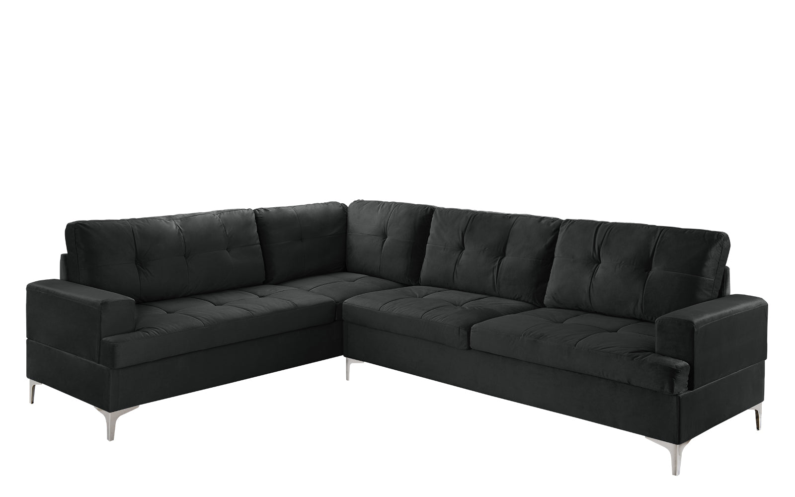 Davina Large Tufted 70s Inspired Sectional Sofa