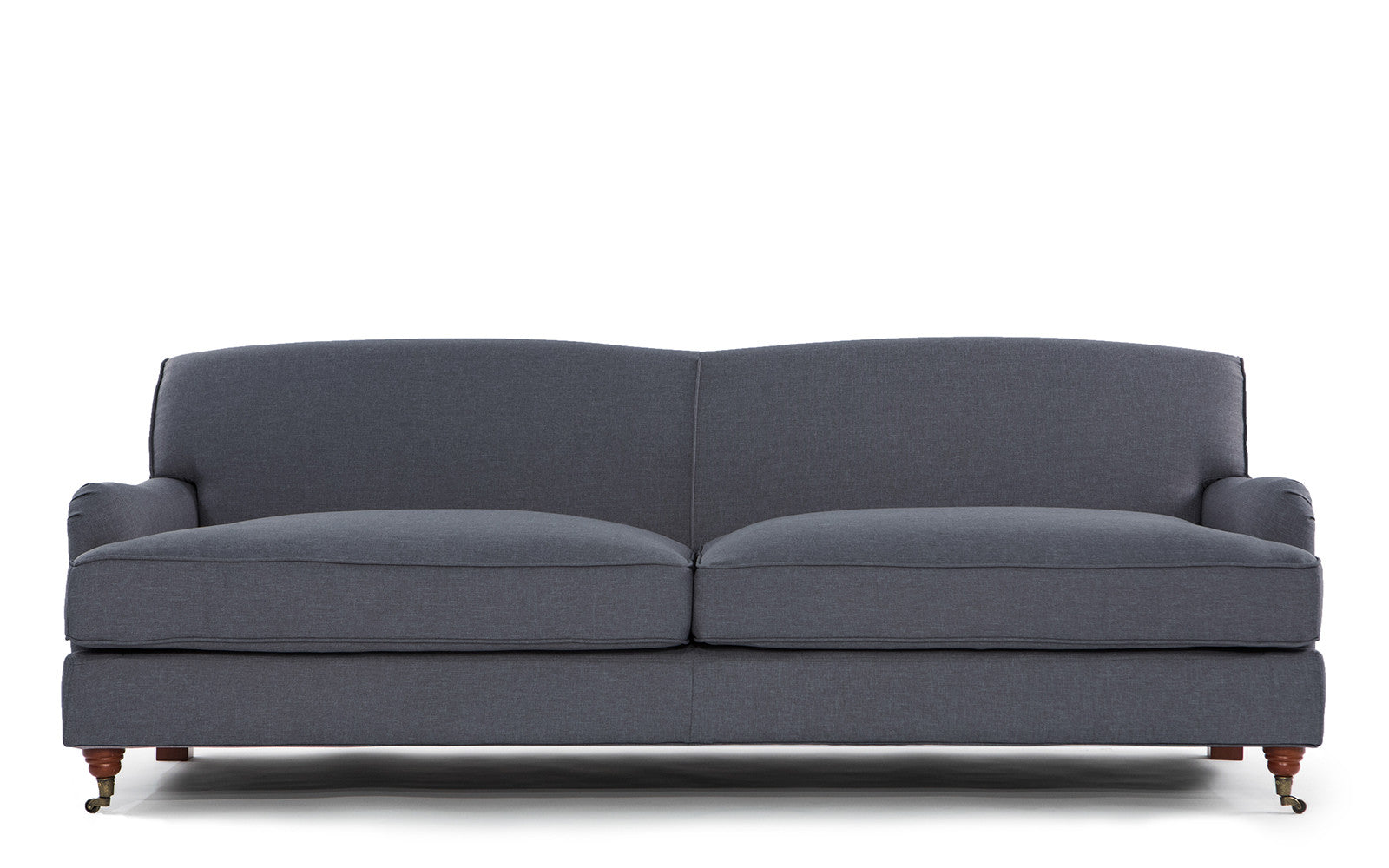 EXP43-DGR Caster Mid Century Modern Linen Sofa sku EXP43-DGR