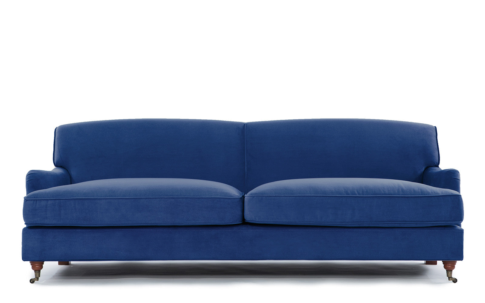 Caster Mid Century Modern Microfiber Sofa