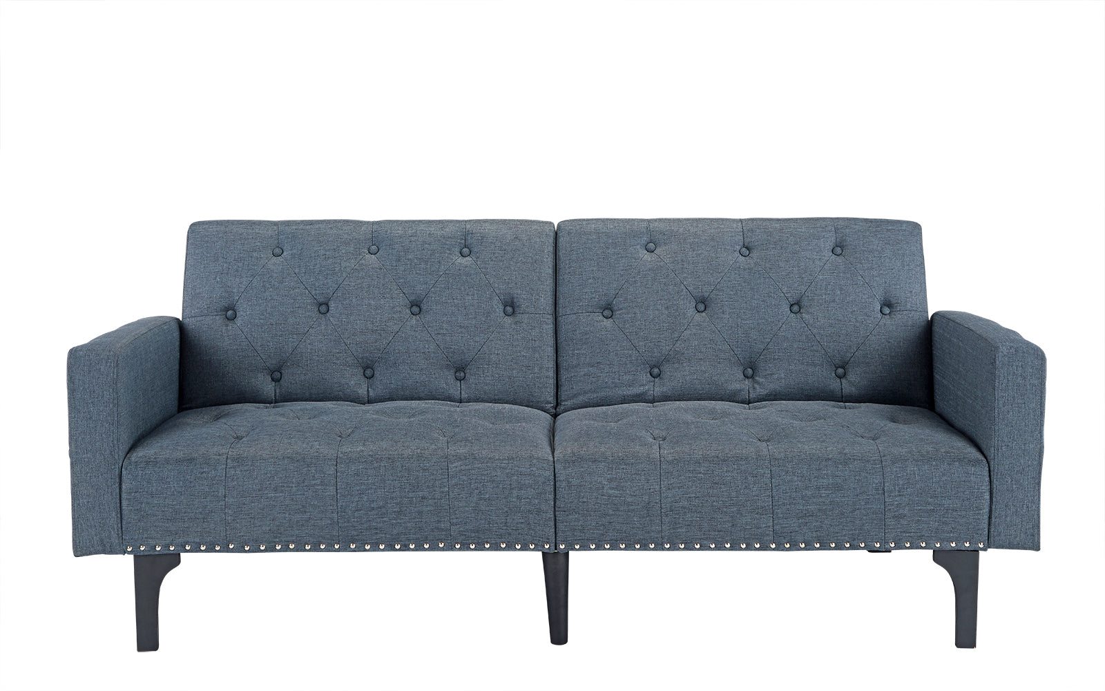 EXP56-FB-GR Gaby Modern Tufted Sleeper Futon sku EXP56-FB-GR