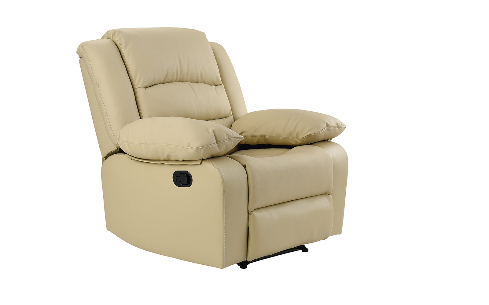 Drei Leather Match Recliner Living Room Set | Sofamania.com