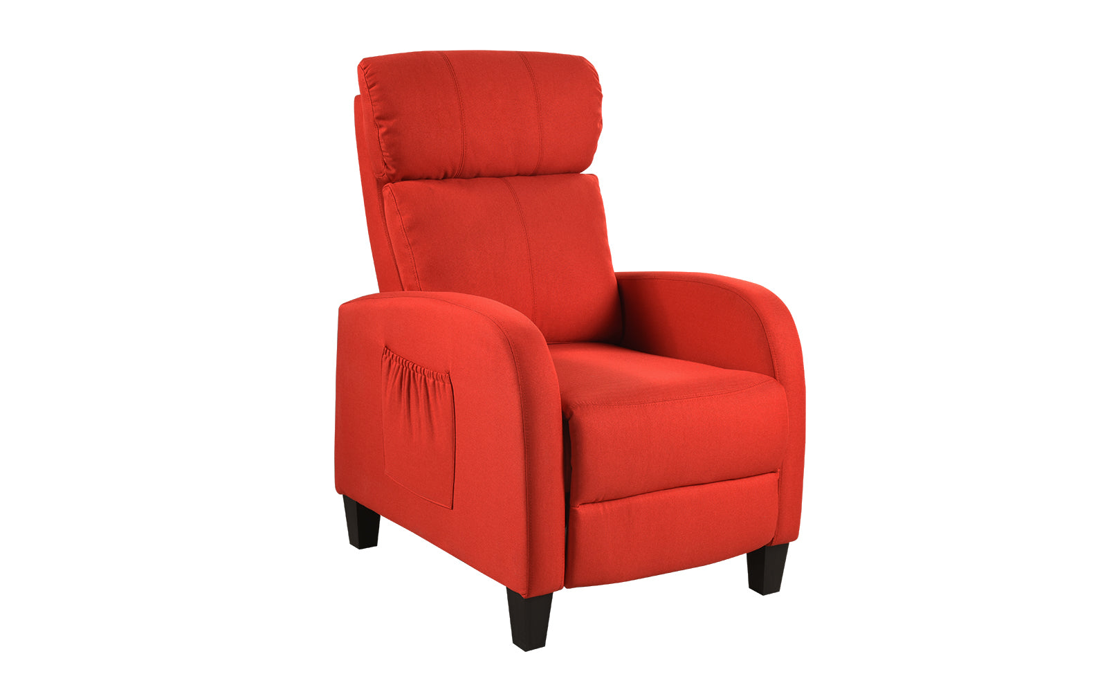 REC43-RED Varena Classic & Compact Living Room Recliner Chai sku REC43-RED