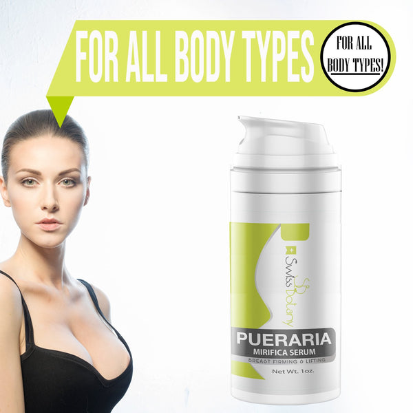 Swiss Botany breast lifting Pueraria Mirifica Serum. Natural Breast Enhancement. Truly the Best Natural Breast Lifting Anti-sagging Product - 100% Money Back Guarantee (1 fl.oz)