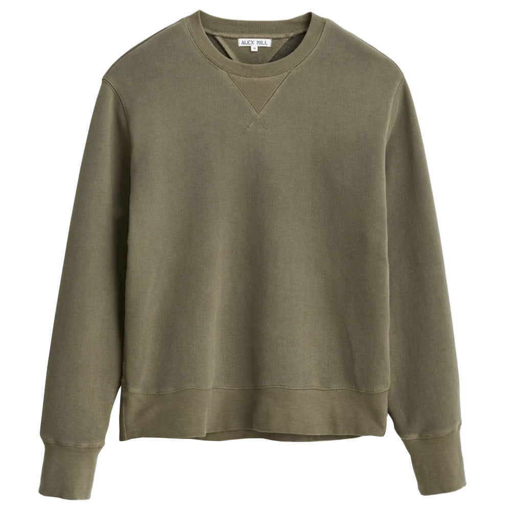 Garment Dyed Crewneck Sweatshirt 'Golden Olive'
