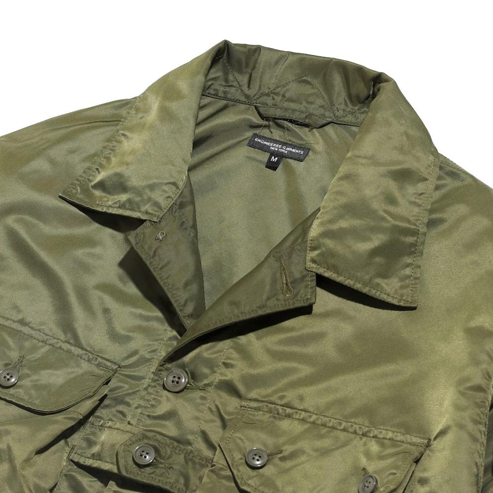 Explorer Shirt Jacket 'Olive Satin'