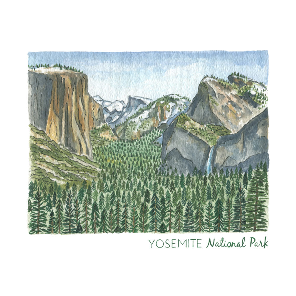 Postcard 'Yosemite'