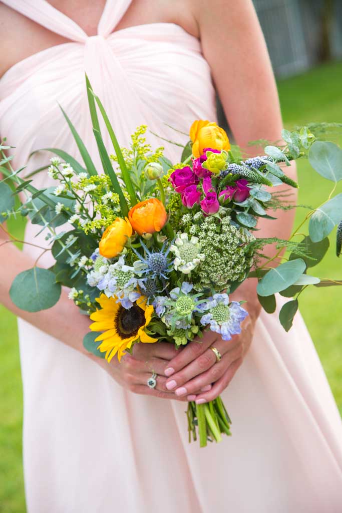 Wedding Flowers | Summer Bridal Bouquet | Sunflowers