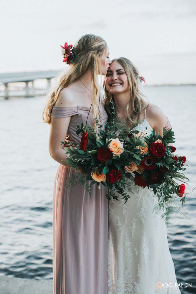 Wedding Flowers | Bride and Bridesmaid | The Heitman House