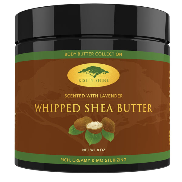 Download (8 oz) Lavender Whipped African Shea Butter - Organic Moisture for Sof - Rise N Shine Online