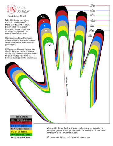 Hand Size Chart