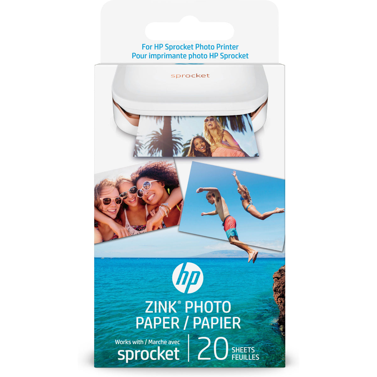 een schuldeiser hoofdpijn partner HP Zero Ink (ZINK) Print Photo Paper for Sprocket 20 2x3-inch Sheets