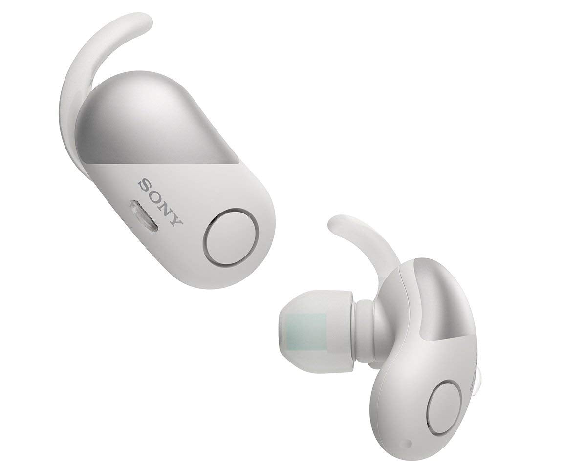 Sony WF-SP700N/W Wireless Noise Canceling Sports In-Ear Headphones, White