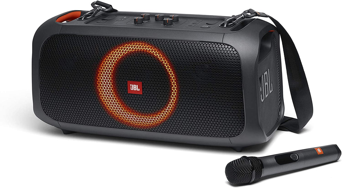 JBL PartyBox On-the-Go Portable Bluetooth Speaker Show, Bla