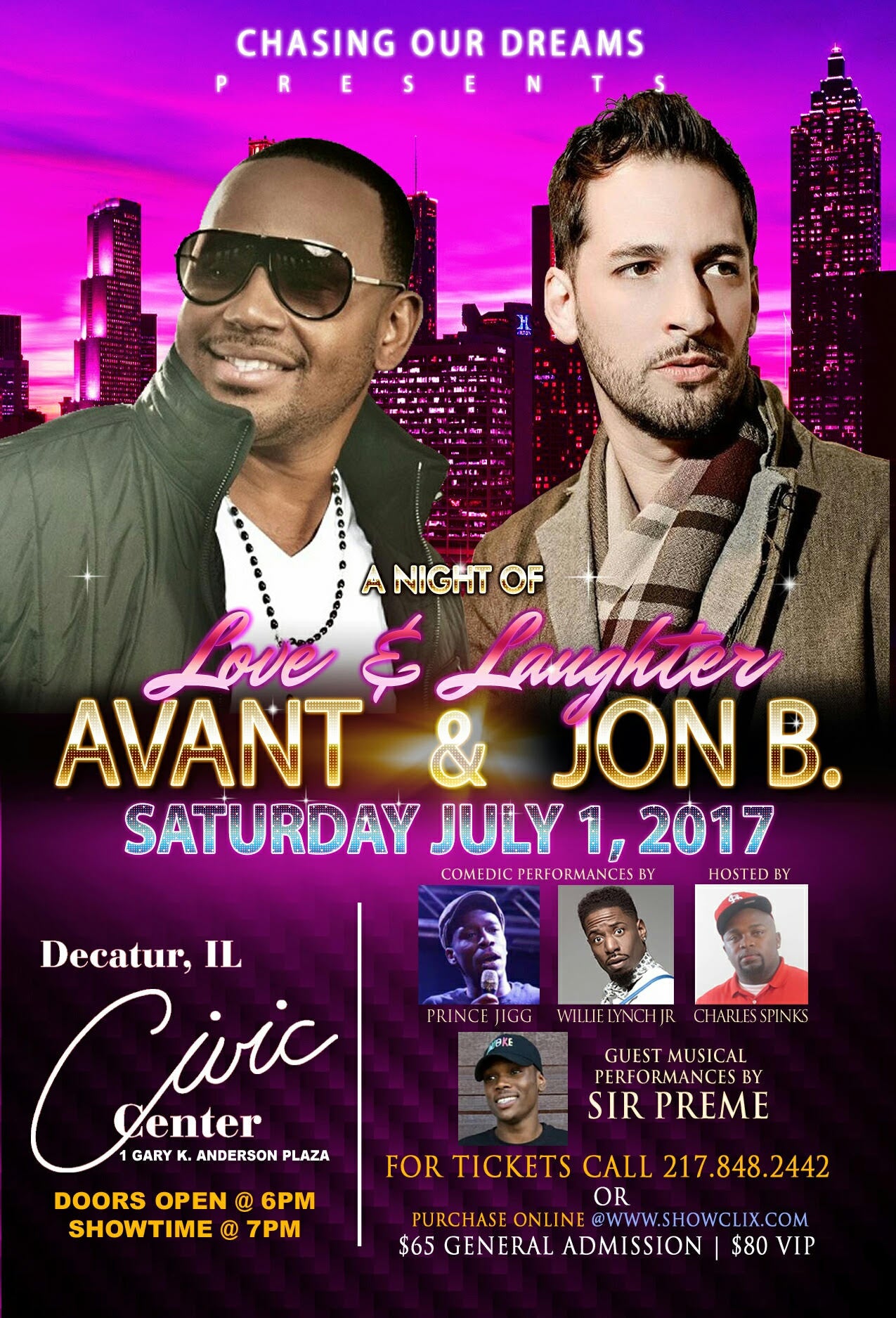 Avant and Jon B Concert Flyer