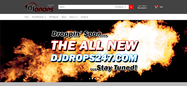 DJ Drops 24/7 New Website