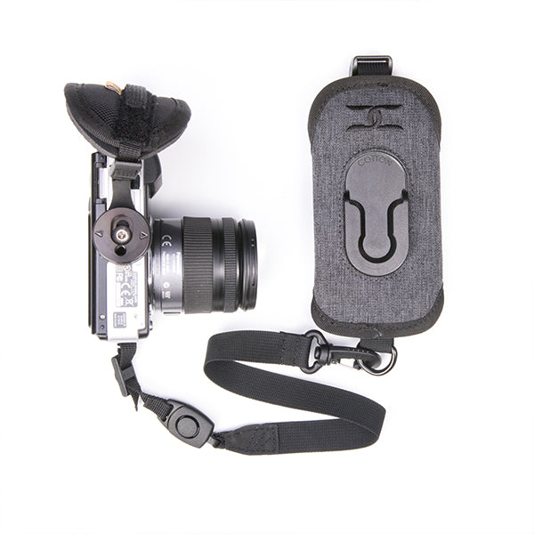 CCS G3 Grey Strapshot that attaches a camera to a hiking backpack