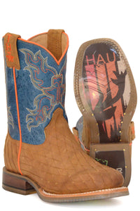 Tin Haul Boy's Crossed Bald Eagle Sole Cowboy Boots