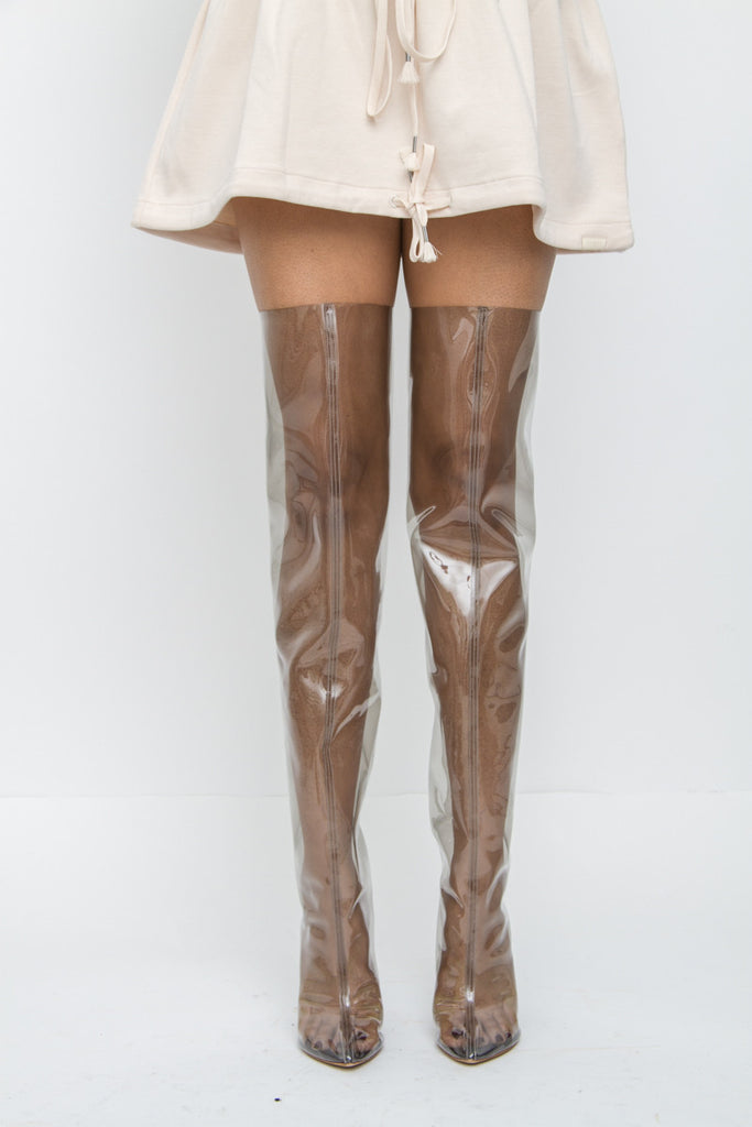 yeezy tubular thigh high boots