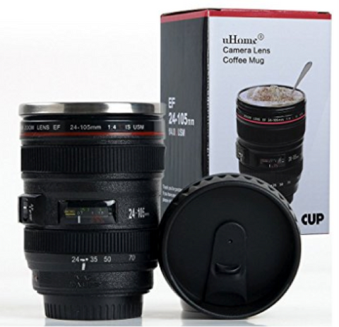 Camera Lens Coffee Thermos