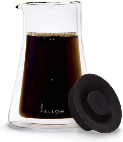 Fellow Stagg Double Wall Coffee Carafe - Glass Decanter, 20 oz Clear Pitcher