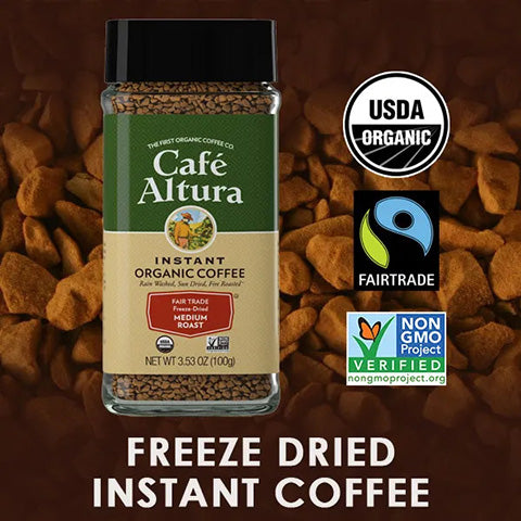 Organic Freeze Dried Instant Coffee