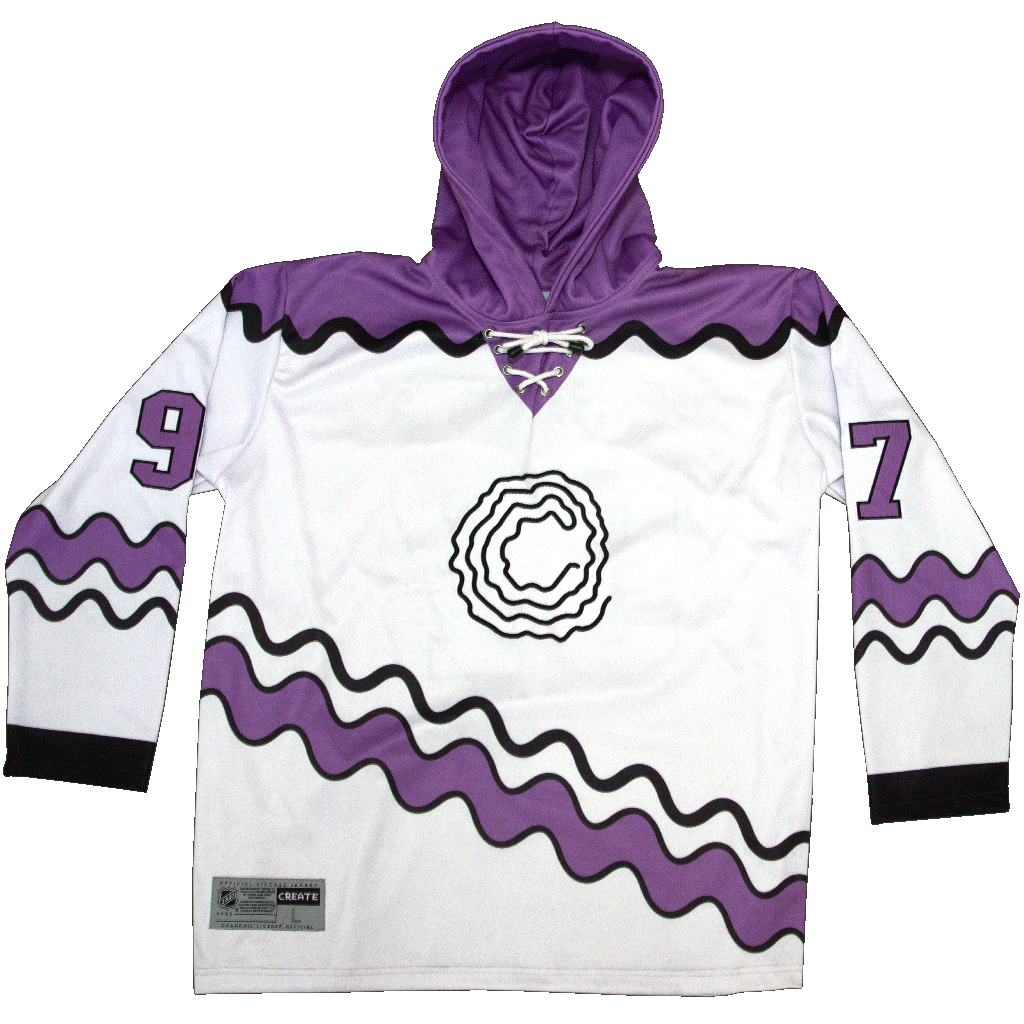 Wobble 97 Hockey Jersey (White 