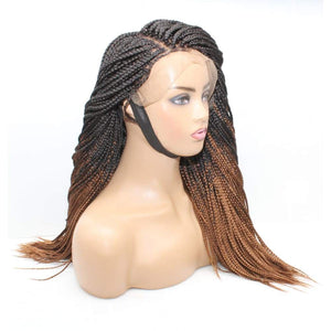 Box braids fully hand braided lace wig- lime green box braids $210  qualityhairbylawlar - Quality Hair By Lawlar