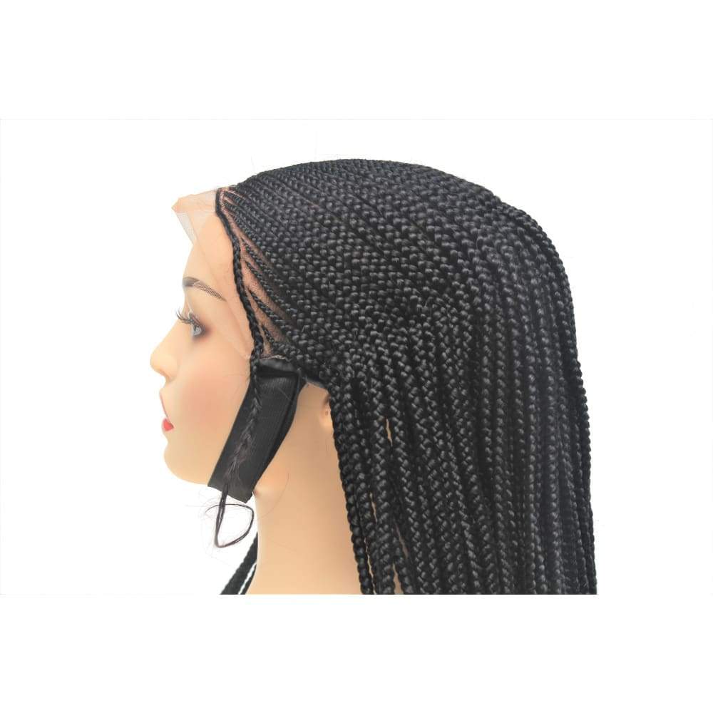 Beaded Frontal Ghana weaving braided wig