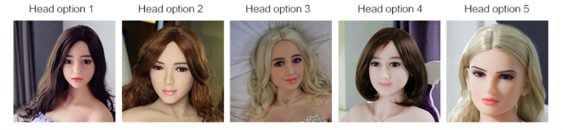 Sex robot head options