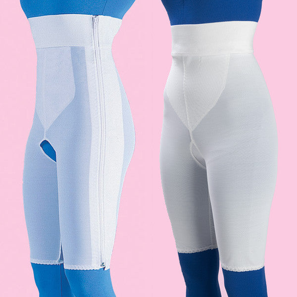 High Waist Compression Girdle Above Knee - Contact Closure with Zipper -  Frank Stubbs Company Inc.