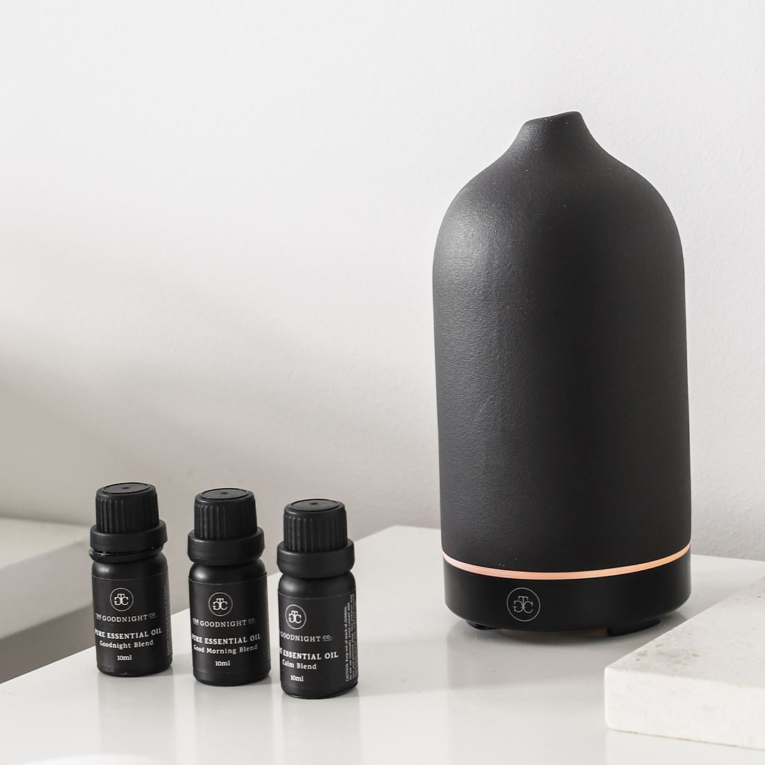Ceramic Diffuser and Essential Oil Kit for better sleep