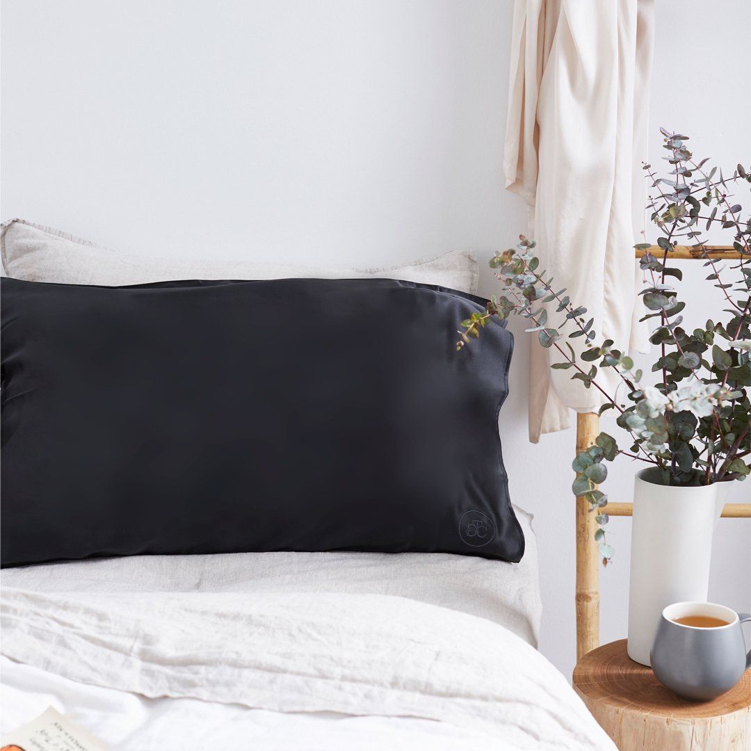 Silk Pillowcase Charcoal