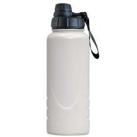 White 32 oz Bison Bottle - Bison Coolers