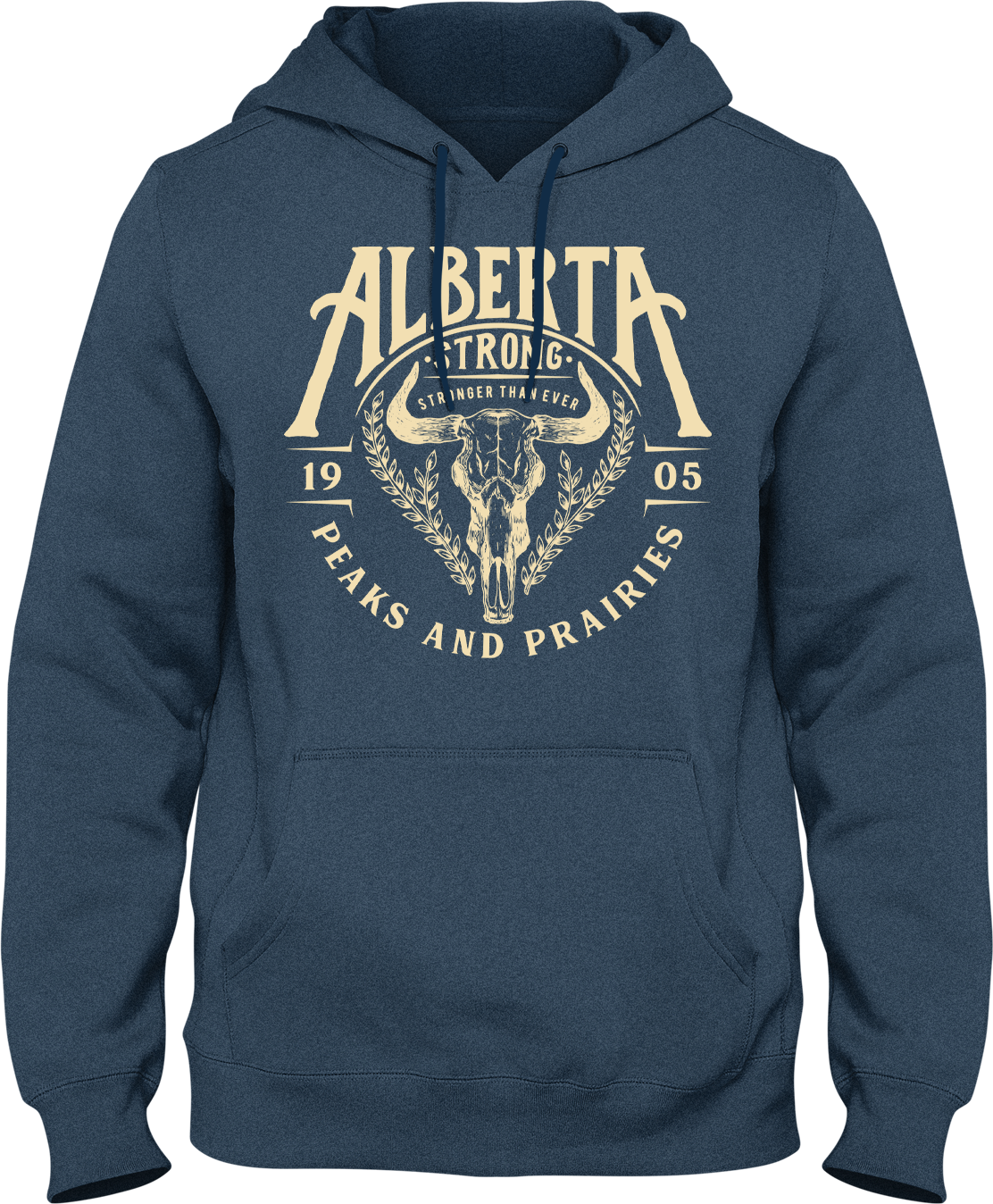 peaksAndPrairies_hoodie_heatherNavy.png__PID:d3b52b7c-fac5-4e74-9d0c-d98c4a670c19