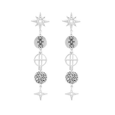 Idylle Blossom platinum earrings